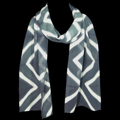 Grey Shibori Scarf