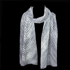 Grey Shibori Scarf